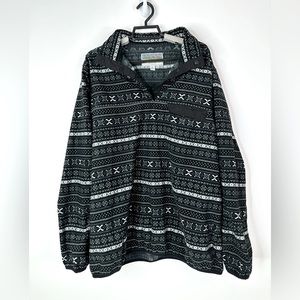 Jachs Cabin Collection Women Size XL Fleece Pullover‎ Mock Neck Sweater Black